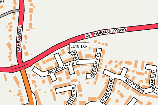 LE10 1XR map - OS OpenMap – Local (Ordnance Survey) LE10 1XR map - OS OpenMap – Local (Ordnance Survey)