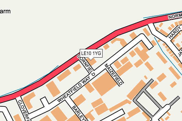 LE10 1YG map - OS OpenMap – Local (Ordnance Survey) LE10 1YG map - OS OpenMap – Local (Ordnance Survey)