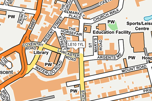 LE10 1YL map - OS OpenMap – Local (Ordnance Survey) LE10 1YL map - OS OpenMap – Local (Ordnance Survey)