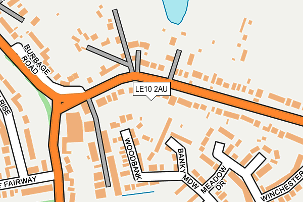 LE10 2AU map - OS OpenMap – Local (Ordnance Survey) LE10 2AU map - OS OpenMap – Local (Ordnance Survey)