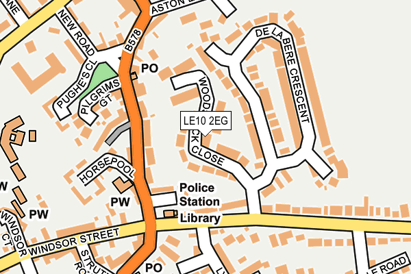 LE10 2EG map - OS OpenMap – Local (Ordnance Survey) LE10 2EG map - OS OpenMap – Local (Ordnance Survey)