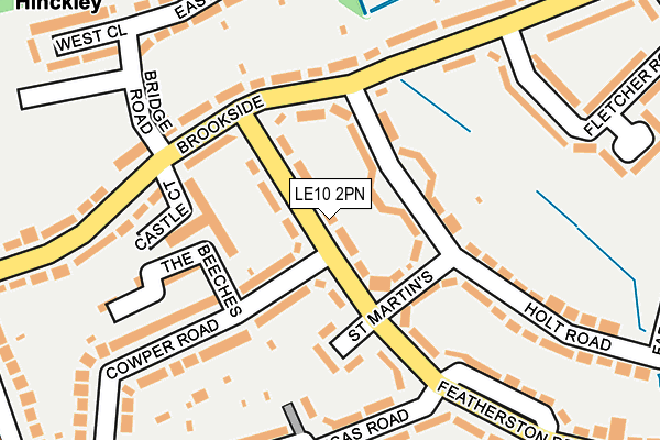 LE10 2PN map - OS OpenMap – Local (Ordnance Survey) LE10 2PN map - OS OpenMap – Local (Ordnance Survey)
