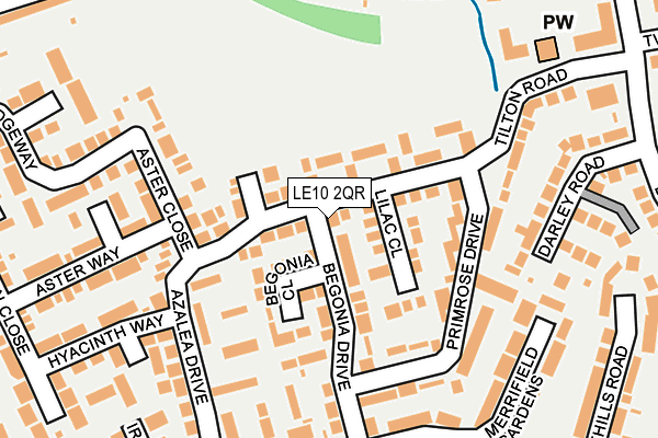 LE10 2QR map - OS OpenMap – Local (Ordnance Survey) LE10 2QR map - OS OpenMap – Local (Ordnance Survey)