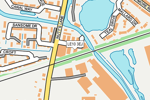 LE10 3EJ map - OS OpenMap – Local (Ordnance Survey) LE10 3EJ map - OS OpenMap – Local (Ordnance Survey)