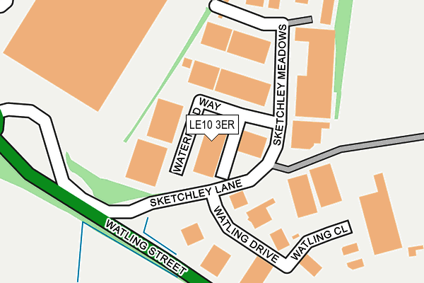 LE10 3ER map - OS OpenMap – Local (Ordnance Survey) LE10 3ER map - OS OpenMap – Local (Ordnance Survey)