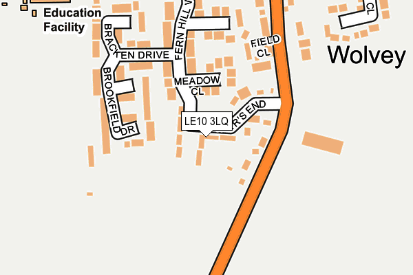 LE10 3LQ map - OS OpenMap – Local (Ordnance Survey) LE10 3LQ map - OS OpenMap – Local (Ordnance Survey)