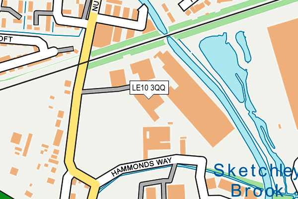 LE10 3QQ map - OS OpenMap – Local (Ordnance Survey) LE10 3QQ map - OS OpenMap – Local (Ordnance Survey)