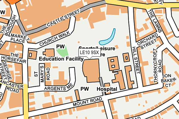 LE10 9SX map - OS OpenMap – Local (Ordnance Survey) LE10 9SX map - OS OpenMap – Local (Ordnance Survey)