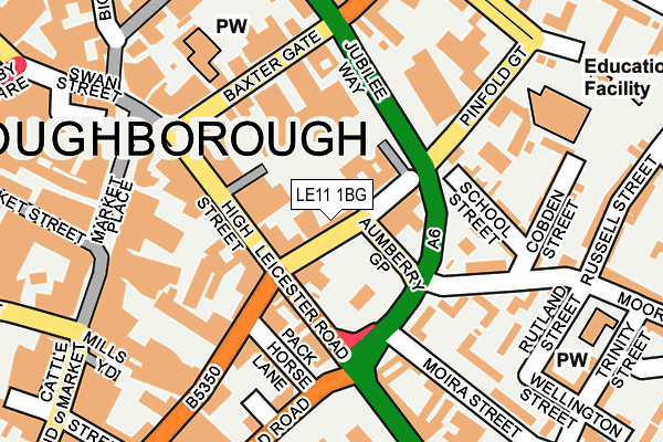 LE11 1BG map - OS OpenMap – Local (Ordnance Survey) LE11 1BG map - OS OpenMap – Local (Ordnance Survey)