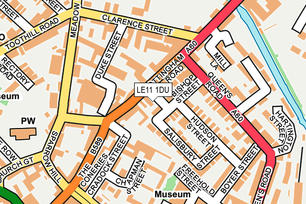 LE11 1DU map - OS OpenMap – Local (Ordnance Survey) LE11 1DU map - OS OpenMap – Local (Ordnance Survey)
