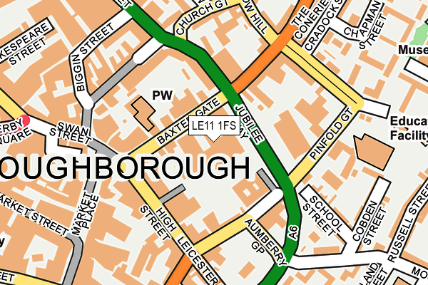 LE11 1FS map - OS OpenMap – Local (Ordnance Survey) LE11 1FS map - OS OpenMap – Local (Ordnance Survey)