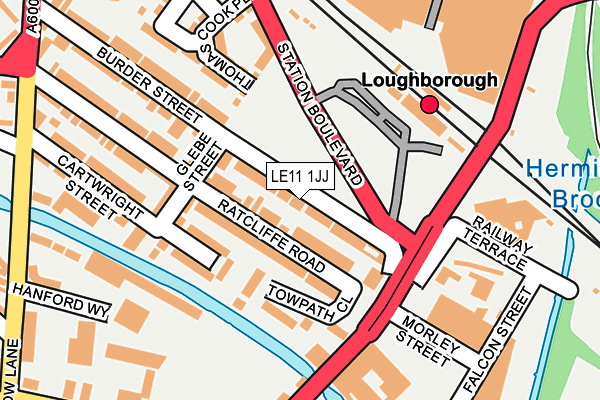 LE11 1JJ map - OS OpenMap – Local (Ordnance Survey) LE11 1JJ map - OS OpenMap – Local (Ordnance Survey)