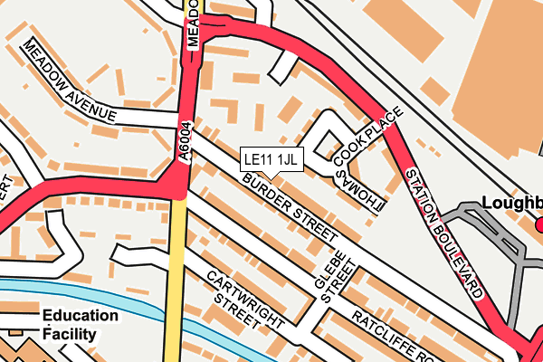 LE11 1JL map - OS OpenMap – Local (Ordnance Survey) LE11 1JL map - OS OpenMap – Local (Ordnance Survey)