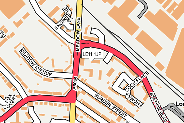 LE11 1JP map - OS OpenMap – Local (Ordnance Survey) LE11 1JP map - OS OpenMap – Local (Ordnance Survey)