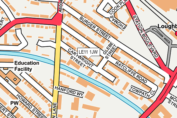 LE11 1JW map - OS OpenMap – Local (Ordnance Survey) LE11 1JW map - OS OpenMap – Local (Ordnance Survey)