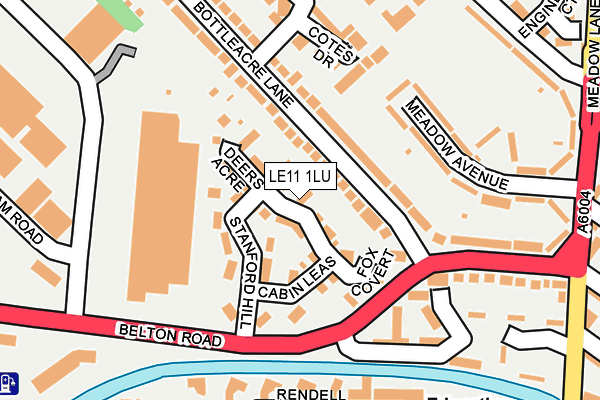 LE11 1LU map - OS OpenMap – Local (Ordnance Survey) LE11 1LU map - OS OpenMap – Local (Ordnance Survey)