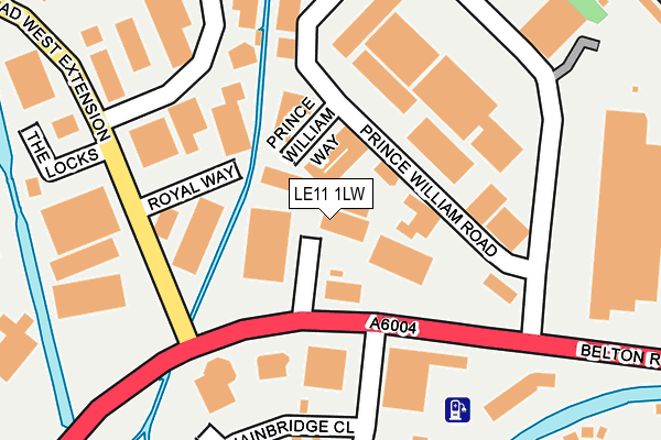 LE11 1LW map - OS OpenMap – Local (Ordnance Survey) LE11 1LW map - OS OpenMap – Local (Ordnance Survey)