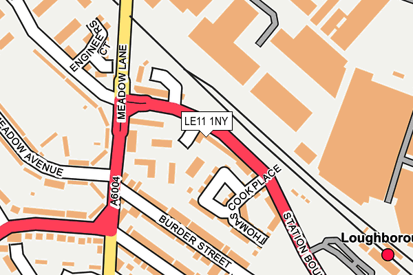 LE11 1NY map - OS OpenMap – Local (Ordnance Survey) LE11 1NY map - OS OpenMap – Local (Ordnance Survey)
