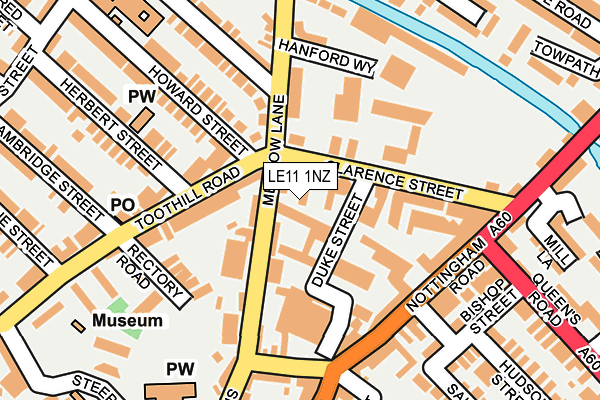 LE11 1NZ map - OS OpenMap – Local (Ordnance Survey) LE11 1NZ map - OS OpenMap – Local (Ordnance Survey)
