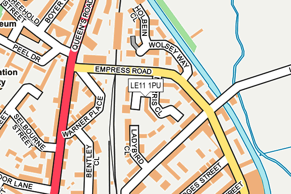 LE11 1PU map - OS OpenMap – Local (Ordnance Survey) LE11 1PU map - OS OpenMap – Local (Ordnance Survey)