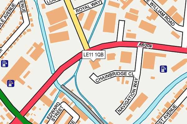 LE11 1QB map - OS OpenMap – Local (Ordnance Survey) LE11 1QB map - OS OpenMap – Local (Ordnance Survey)