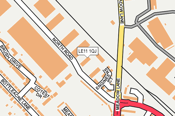 LE11 1QJ map - OS OpenMap – Local (Ordnance Survey) LE11 1QJ map - OS OpenMap – Local (Ordnance Survey)