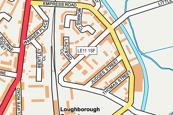 LE11 1SF map - OS OpenMap – Local (Ordnance Survey) LE11 1SF map - OS OpenMap – Local (Ordnance Survey)