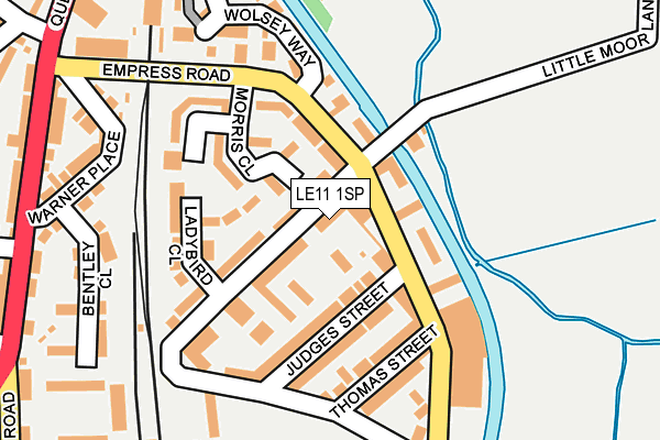 LE11 1SP map - OS OpenMap – Local (Ordnance Survey) LE11 1SP map - OS OpenMap – Local (Ordnance Survey)
