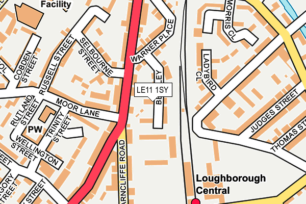 LE11 1SY map - OS OpenMap – Local (Ordnance Survey) LE11 1SY map - OS OpenMap – Local (Ordnance Survey)