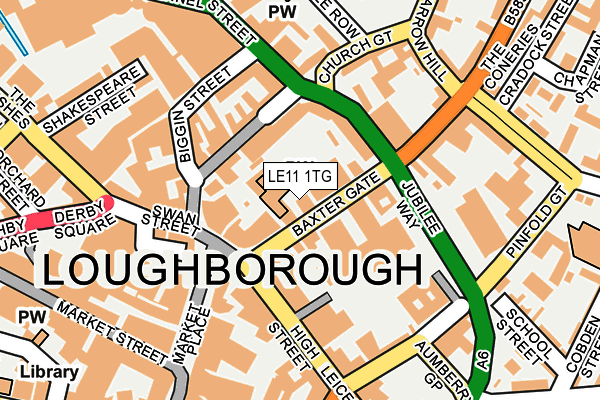 LE11 1TG map - OS OpenMap – Local (Ordnance Survey) LE11 1TG map - OS OpenMap – Local (Ordnance Survey)