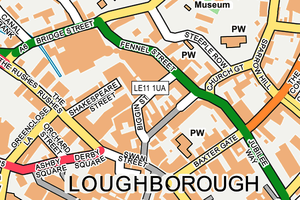 LE11 1UA map - OS OpenMap – Local (Ordnance Survey) LE11 1UA map - OS OpenMap – Local (Ordnance Survey)