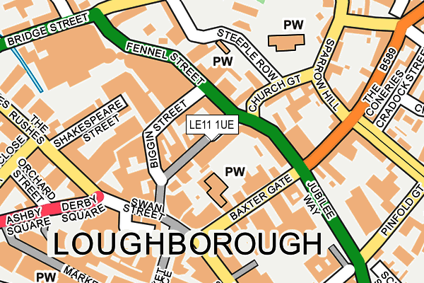 LE11 1UE map - OS OpenMap – Local (Ordnance Survey) LE11 1UE map - OS OpenMap – Local (Ordnance Survey)
