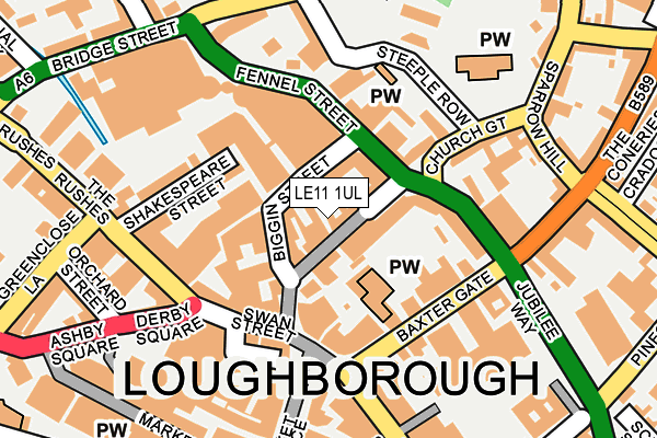 LE11 1UL map - OS OpenMap – Local (Ordnance Survey) LE11 1UL map - OS OpenMap – Local (Ordnance Survey)