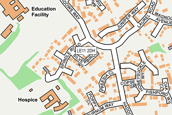 LE11 2DH map - OS OpenMap – Local (Ordnance Survey) LE11 2DH map - OS OpenMap – Local (Ordnance Survey)