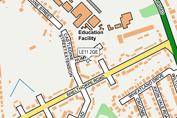 LE11 2QE map - OS OpenMap – Local (Ordnance Survey) LE11 2QE map - OS OpenMap – Local (Ordnance Survey)