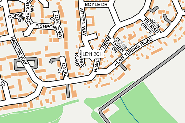 LE11 2QH map - OS OpenMap – Local (Ordnance Survey) LE11 2QH map - OS OpenMap – Local (Ordnance Survey)