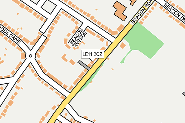 LE11 2QZ map - OS OpenMap – Local (Ordnance Survey) LE11 2QZ map - OS OpenMap – Local (Ordnance Survey)