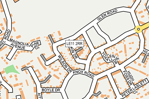 LE11 2RR map - OS OpenMap – Local (Ordnance Survey) LE11 2RR map - OS OpenMap – Local (Ordnance Survey)