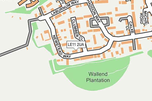 LE11 2UA map - OS OpenMap – Local (Ordnance Survey) LE11 2UA map - OS OpenMap – Local (Ordnance Survey)