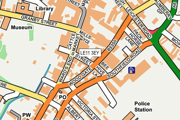 LE11 3EY map - OS OpenMap – Local (Ordnance Survey) LE11 3EY map - OS OpenMap – Local (Ordnance Survey)