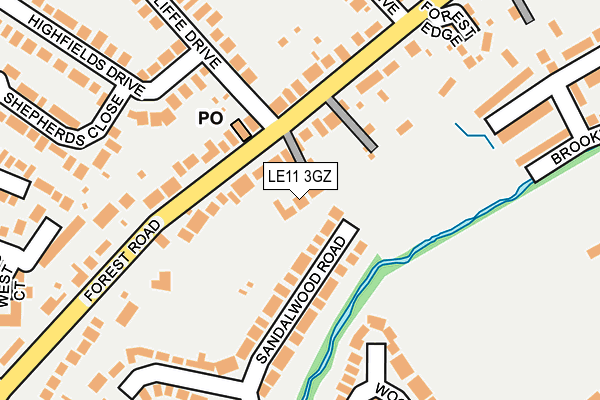 LE11 3GZ map - OS OpenMap – Local (Ordnance Survey) LE11 3GZ map - OS OpenMap – Local (Ordnance Survey)