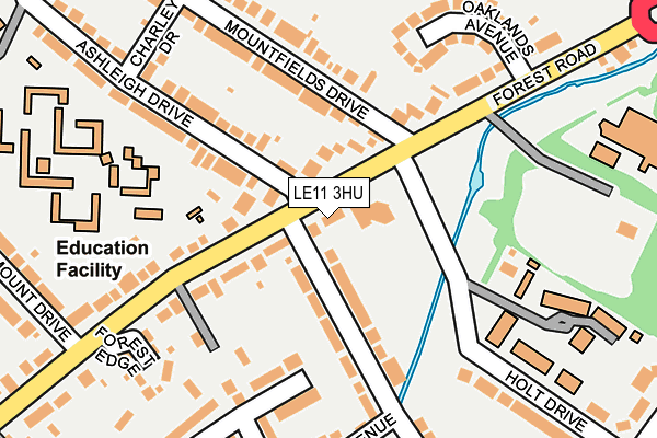 LE11 3HU map - OS OpenMap – Local (Ordnance Survey) LE11 3HU map - OS OpenMap – Local (Ordnance Survey)