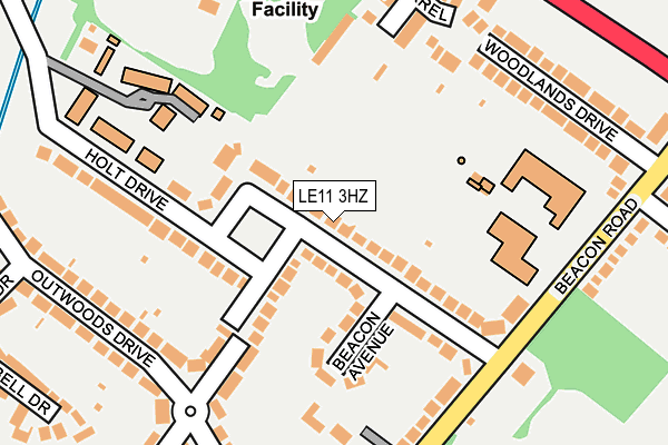 LE11 3HZ map - OS OpenMap – Local (Ordnance Survey) LE11 3HZ map - OS OpenMap – Local (Ordnance Survey)