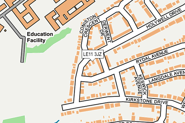 LE11 3JZ map - OS OpenMap – Local (Ordnance Survey) LE11 3JZ map - OS OpenMap – Local (Ordnance Survey)
