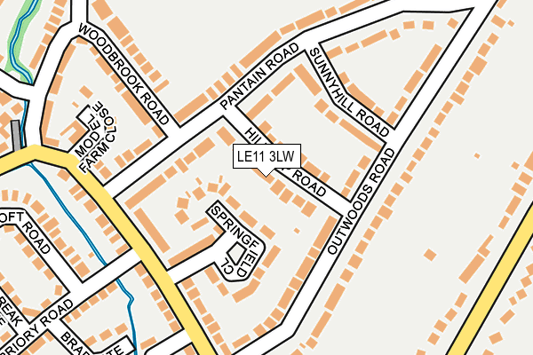 LE11 3LW map - OS OpenMap – Local (Ordnance Survey) LE11 3LW map - OS OpenMap – Local (Ordnance Survey)