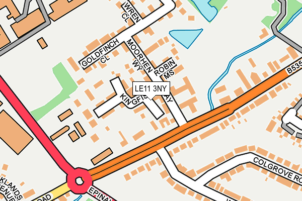 LE11 3NY map - OS OpenMap – Local (Ordnance Survey) LE11 3NY map - OS OpenMap – Local (Ordnance Survey)