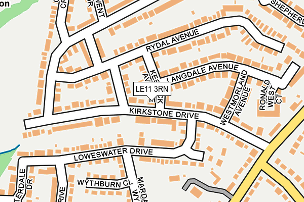 LE11 3RN map - OS OpenMap – Local (Ordnance Survey) LE11 3RN map - OS OpenMap – Local (Ordnance Survey)