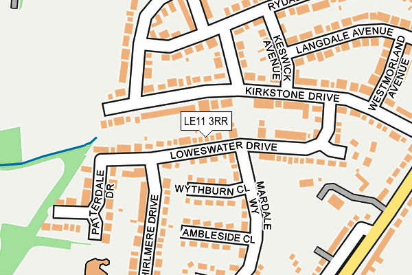 LE11 3RR map - OS OpenMap – Local (Ordnance Survey)