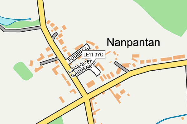 LE11 3YQ map - OS OpenMap – Local (Ordnance Survey) LE11 3YQ map - OS OpenMap – Local (Ordnance Survey)
