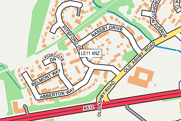 LE11 4NZ map - OS OpenMap – Local (Ordnance Survey) LE11 4NZ map - OS OpenMap – Local (Ordnance Survey)